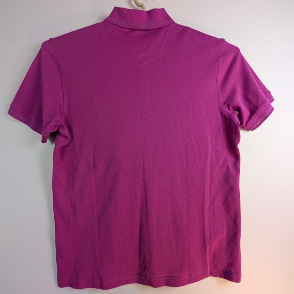 ROBERT GRAHAM Pique Polo Shirt Mens XL Magenta Pink‎ Short Sleeve NWT - Picture 2 of 8